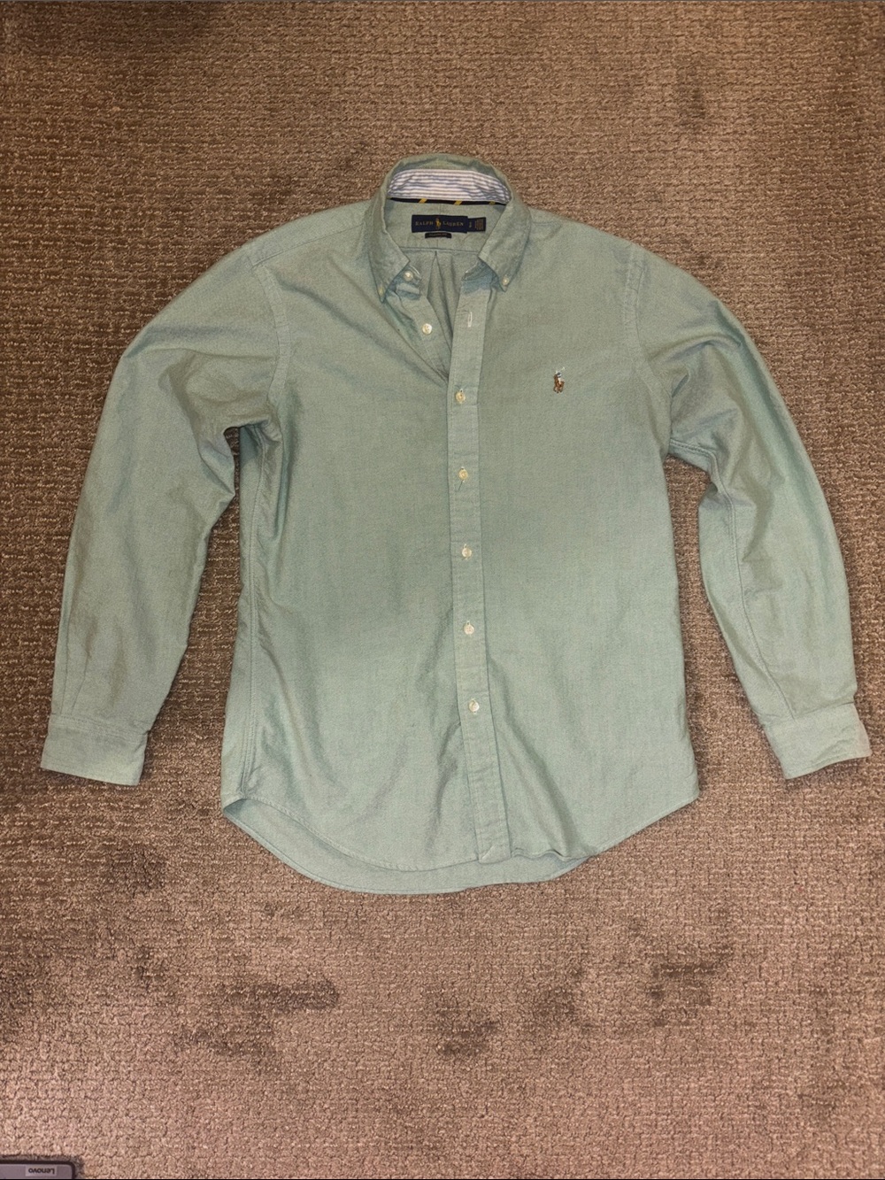 Ralph Lauren Men’s Small Green Classic Fit Oxford Button Down Shirt